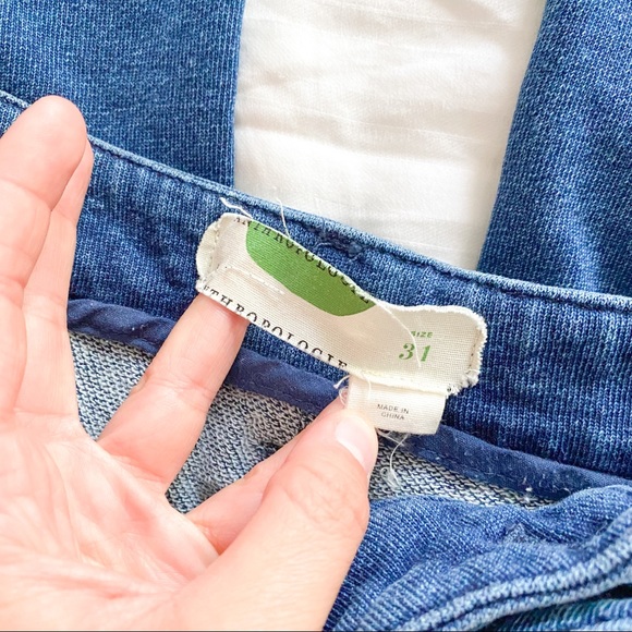 ANTHROPOLOGIE// cropped wide leg jeans - Picture 3 of 4